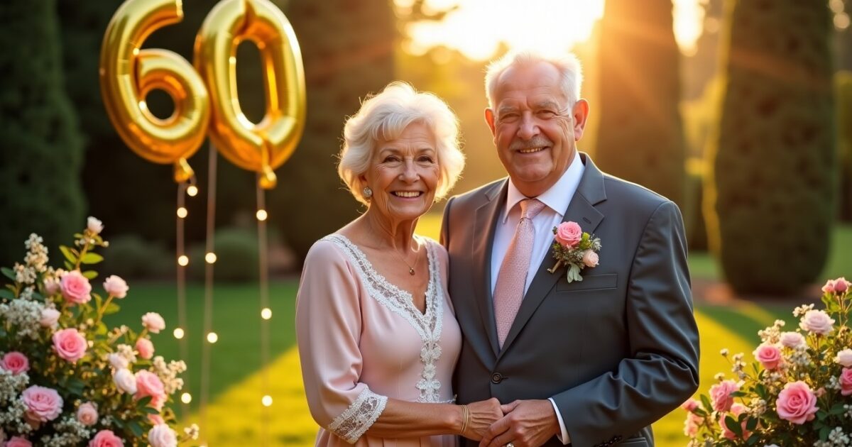 Guide complet : 20 idées originales pour célébrer les 60 ans de mariage