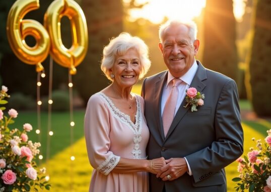 Guide complet : 20 idées originales pour célébrer les 60 ans de mariage