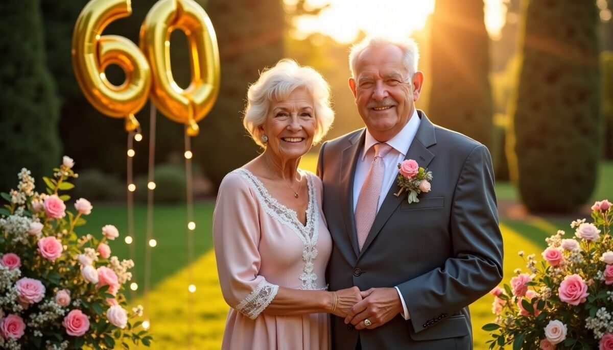 Guide complet : 20 idées originales pour célébrer les 60 ans de mariage