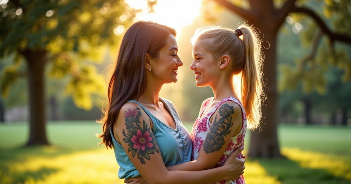 Tatouage mère-fille : 30 idées de motifs stylés et emplacements incontournables