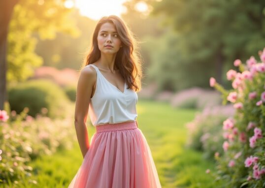 La jupe longue : l'indispensable pièce mode pour une élégance sans faille au printemps et en été