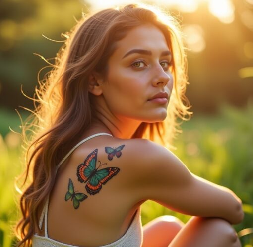 Tatouage papillon : 12 significations symboliques et idées d’emplacements inspirants