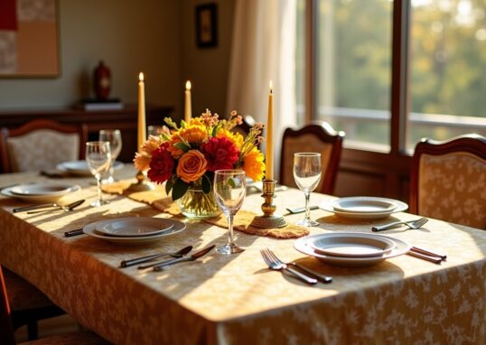 Comment la nappe sur mesure s'impose comme l'atout incontournable des tables familiales