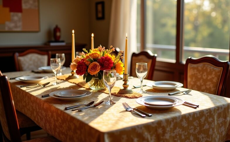 Comment la nappe sur mesure s'impose comme l'atout incontournable des tables familiales