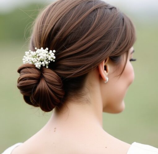 Coiffures chignon élégantes pour invitées de mariage, faciles à réaliser soi-même