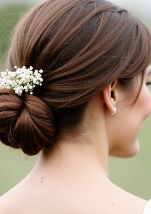 Coiffures chignon élégantes pour invitées de mariage, faciles à réaliser soi-même