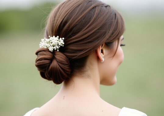Coiffures chignon élégantes pour invitées de mariage, faciles à réaliser soi-même